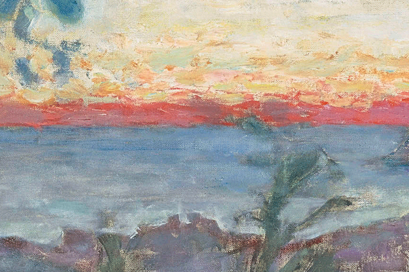 Pierre Bonnard - Paysage soleil couchant