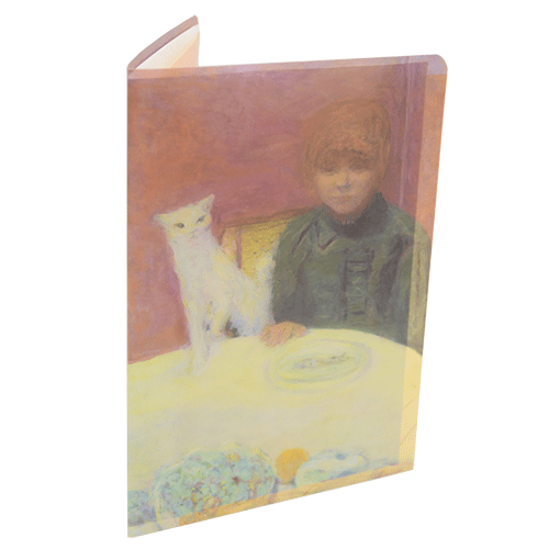 Pochette A4 Femme au chat